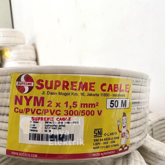 Golden Sinar KABEL NYM 2X1.5 2X1,5 mm 50M (METER) SUPREME