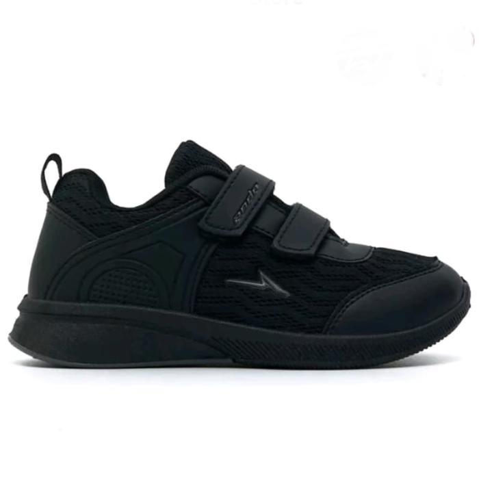 Sepatu Ando Zora-Adrina Velcro Uk 29-36 Sneakers Anak Sekolah Fashion - Adrina_Htm/Htm, 36