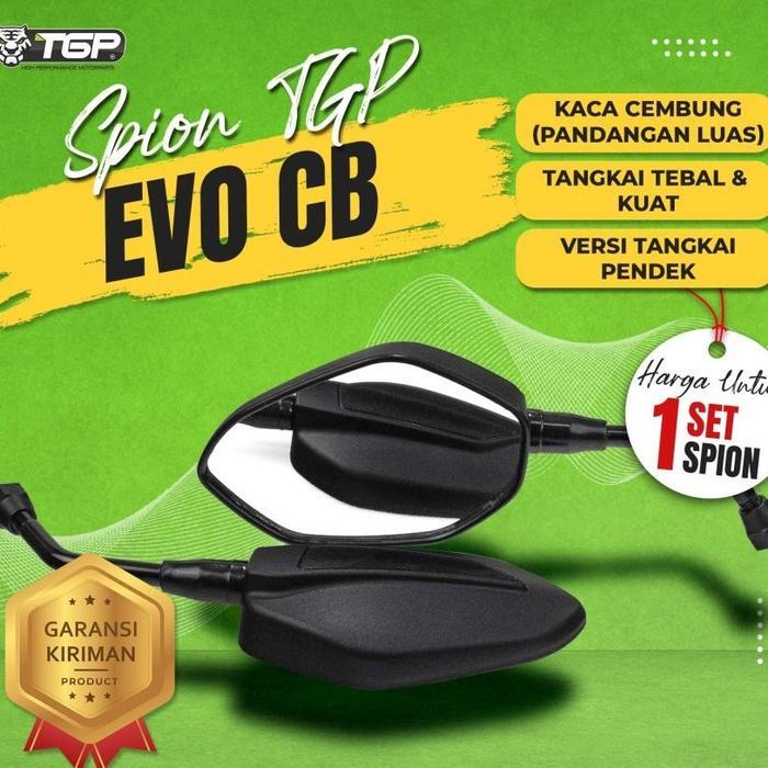 Spion TGP Evo CB Aksesoris Variasi Honda Vario 125 150 Scoopy PCX Beat - Tangkai Pendek