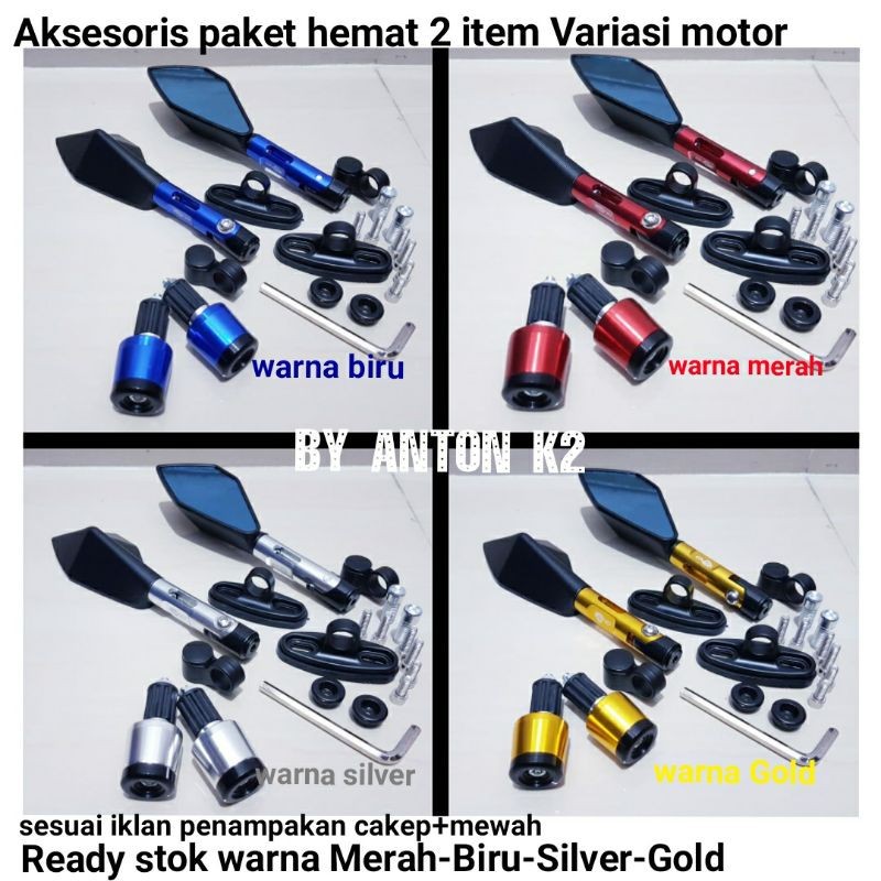 KACA SPION Variasi CNC VARIASI PLUS JALU BANDUL STANG AKSESORIS MOTOR BEAT KARBU/BEAT ESP ISS/BEAT N