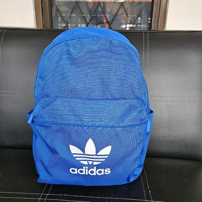 adidas original adicolor backpack bag blue bnwt