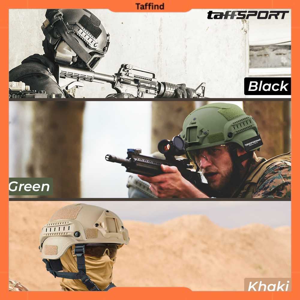 TaffSPORT Helm Tactical Airsoft Gun Paintball CS SWAT Helmet MICH2000