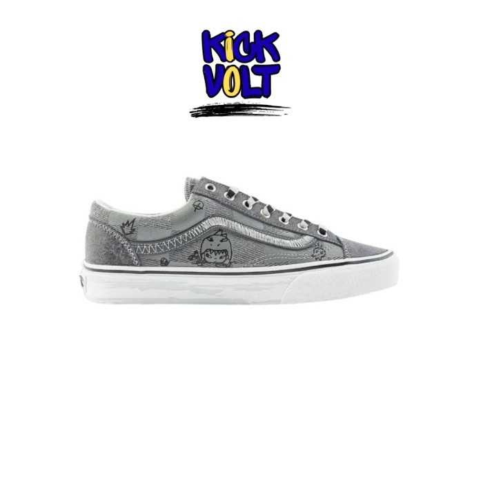 Sneakers Vans Old Skool Style 36 HIRONO Grey Black Denim  Original   Unisex
