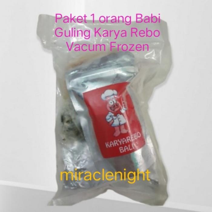 Paket 1 Orang Babi Guling Karya Rebo Vacum Frozen - kulit saja