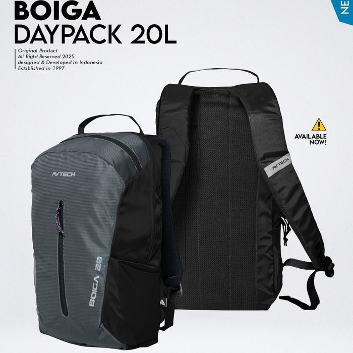 AVTECH - Tas Ransel Daypack Laptop Harian Pria Wanita Sekolah Kerja Travel Bag Lifestyle 20 Liter - 