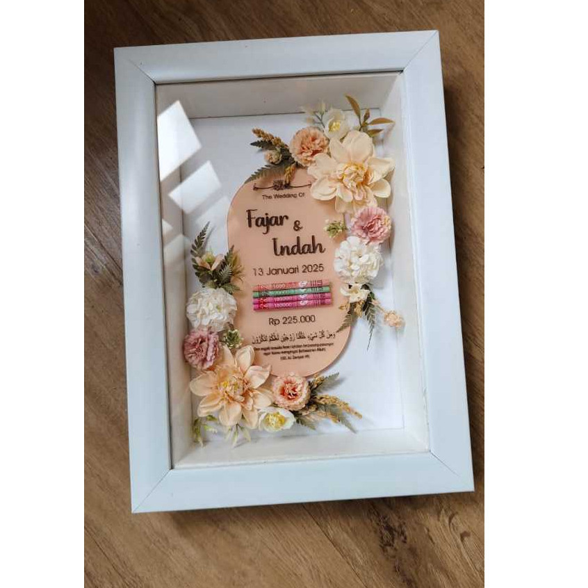 MAHAR PERNIKAHAN ANGGREK BINGKAI MAHAR MURAH