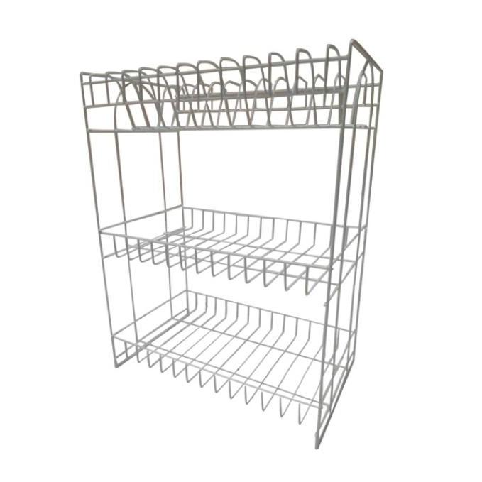 Rak piring kawat susun 3/rak piring besi susun 3 ( jasmine)