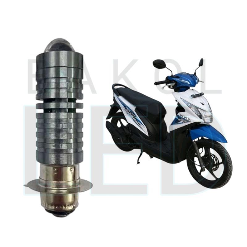 1pcs Lampu depan LED H6 Laser motor Honda Beat FI 2014 2016 BL