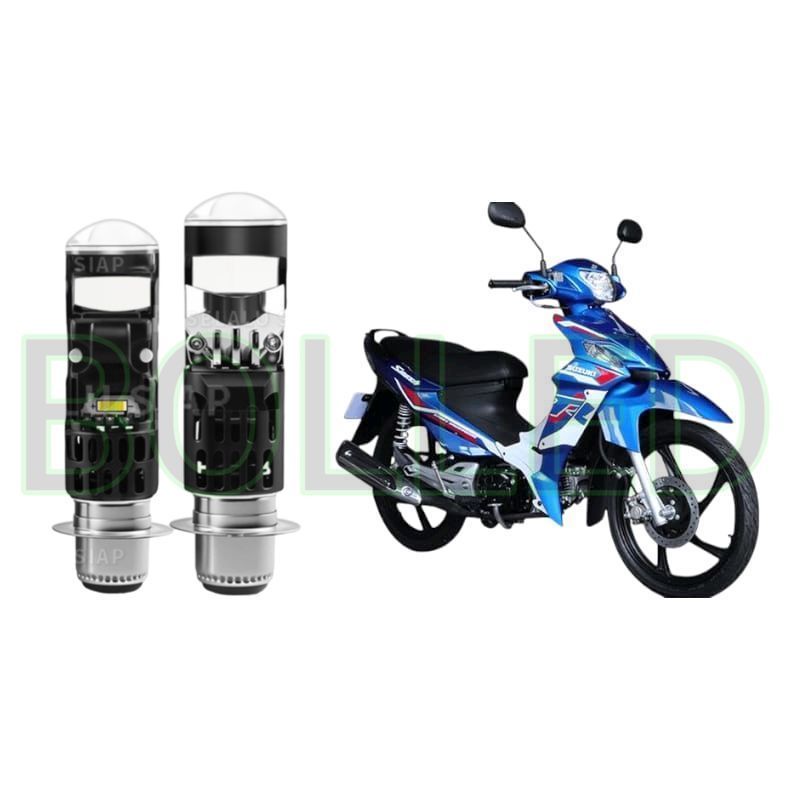 1pcs Lampu depan LED H6 Mini BiLED motor Suzuki smash titan BLD