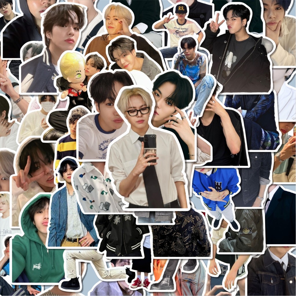 100PCS Lucu Stiker YOON JAEHYUK (TREASURE) Stiker Aesthetic Stiker Anti Air Stikers Berperekat Water