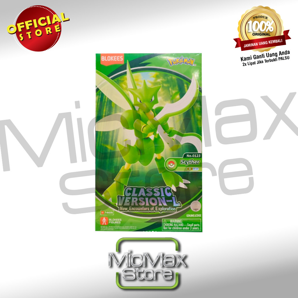 Promo Blokees Pokmon Cv-L Classic Version Scyther 74105 Fg-05943 Termurah