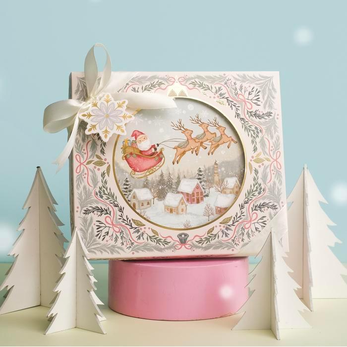 (10PCS) Box Natal| Kotak Sekat Nastar Natal Box Nastar Natal kotak hampers nastar natal new 2025 - H