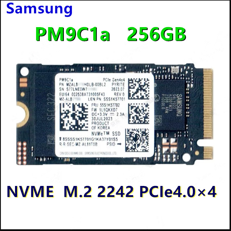 Samsung PCIE 2242 M2 NVME PM991a 128GB PM9B1 256GB M2 2242 NVME  PM9C1a 256GB PCIe40×4  SSD OEM Pack