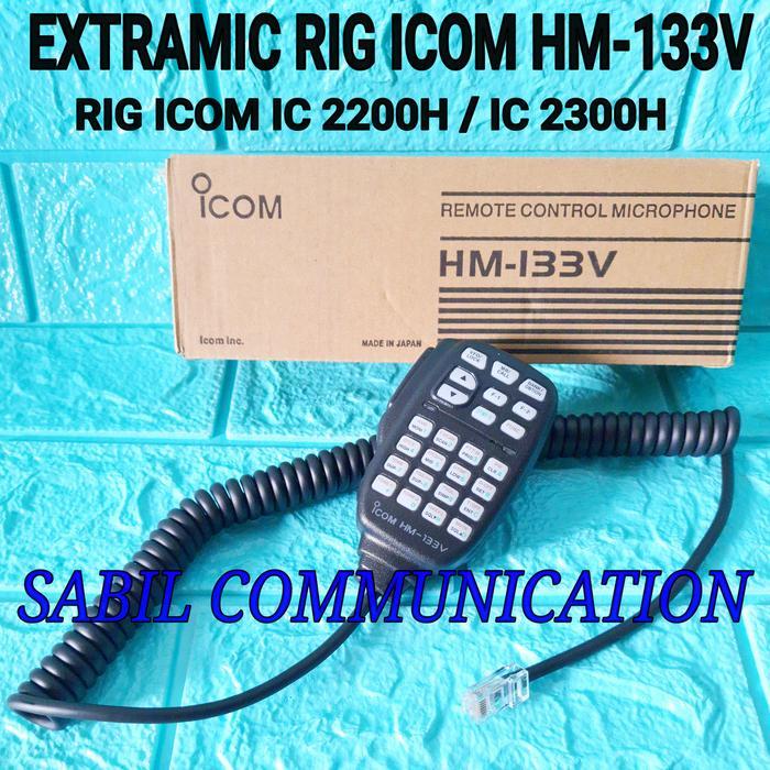 PTT MIC RADIO ICOM IC 2100 IC 2200H IC 2300H ICOM HM 133V HM133 HM133V