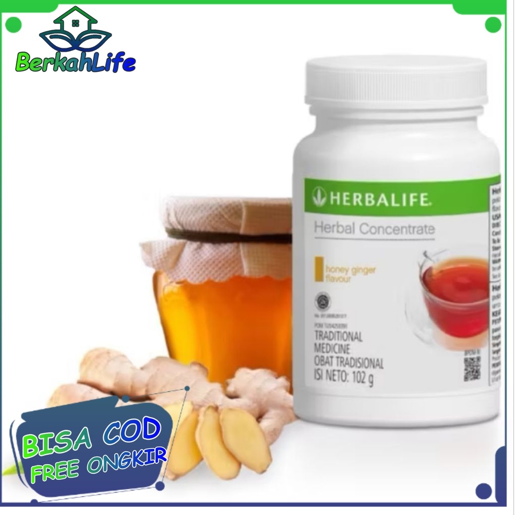 Herbalife 100% Original Herbalife Concentrate Honey Ginger - Teh Herbalife Pembakar Lemak Teh Konsen