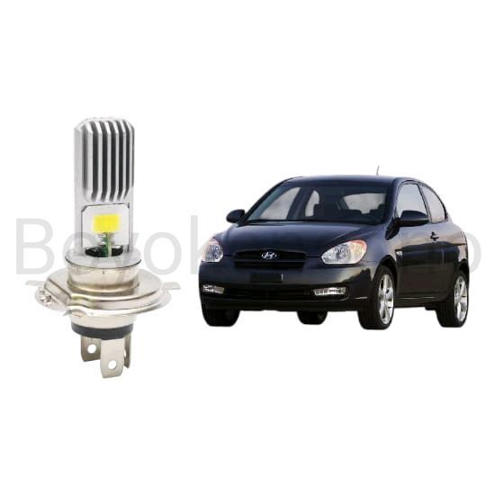 2pcs Lampu Utama LED H4 COB Mobil Hyundai Accent Byk
