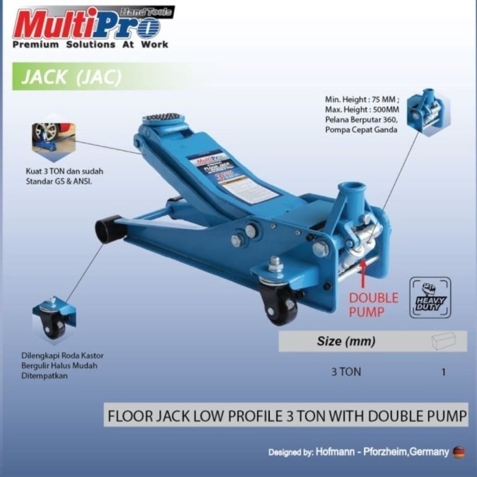 Dongkrak buaya 3 ton multipro jack hidrolik dongkrak mobil hidrolik