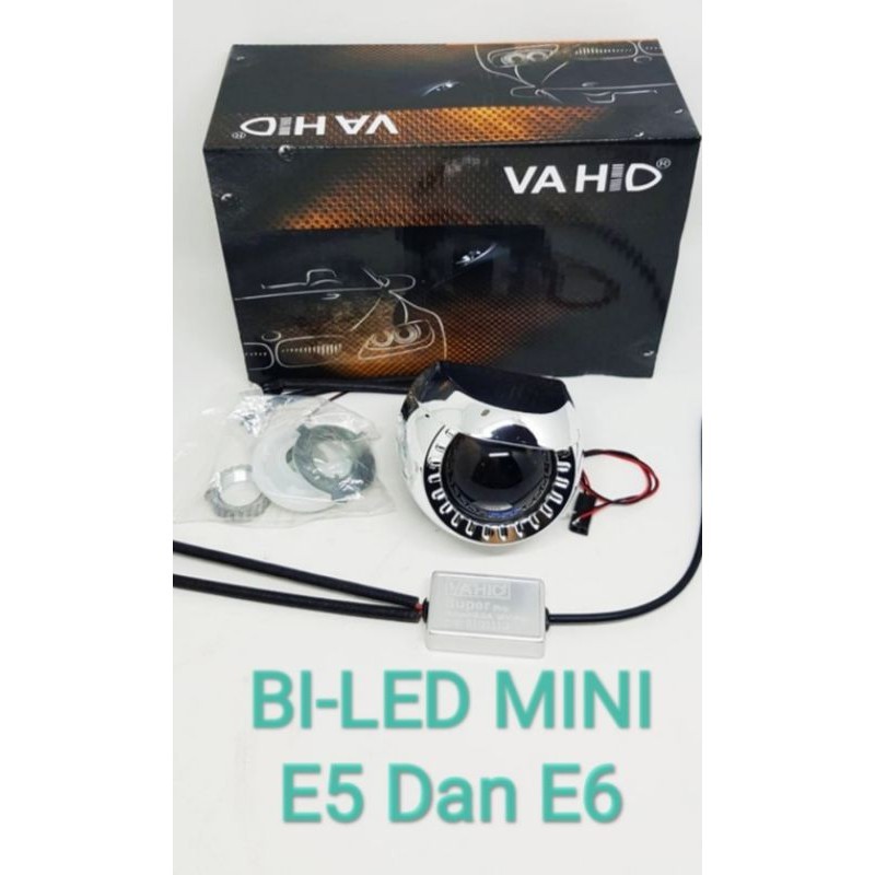 BiLed MINI projektor E5/E6 sniper 1,8& 2 inci bluelens original VAHID