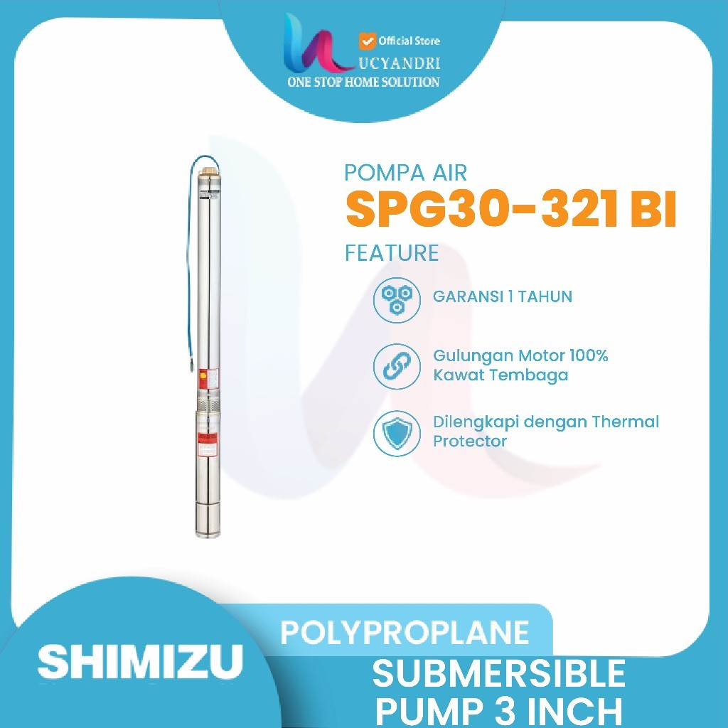 Pompa Air Satelit Shimizu SPG30-321 BIT – Pompa Satelit Berkualitas Tinggi