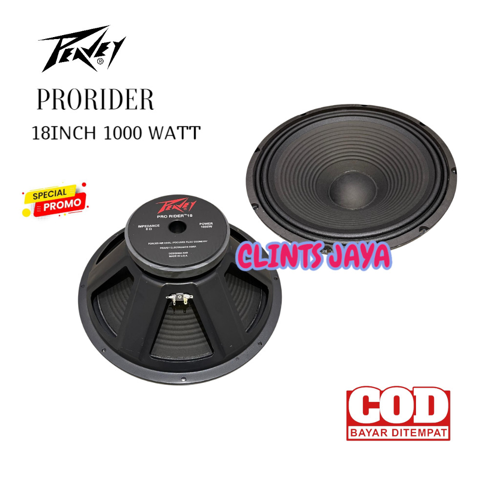 Speaker PRORIDER 18'' 1000 Watt / Komponen Speaker 18inch 1000WATT Voice Coil 3''