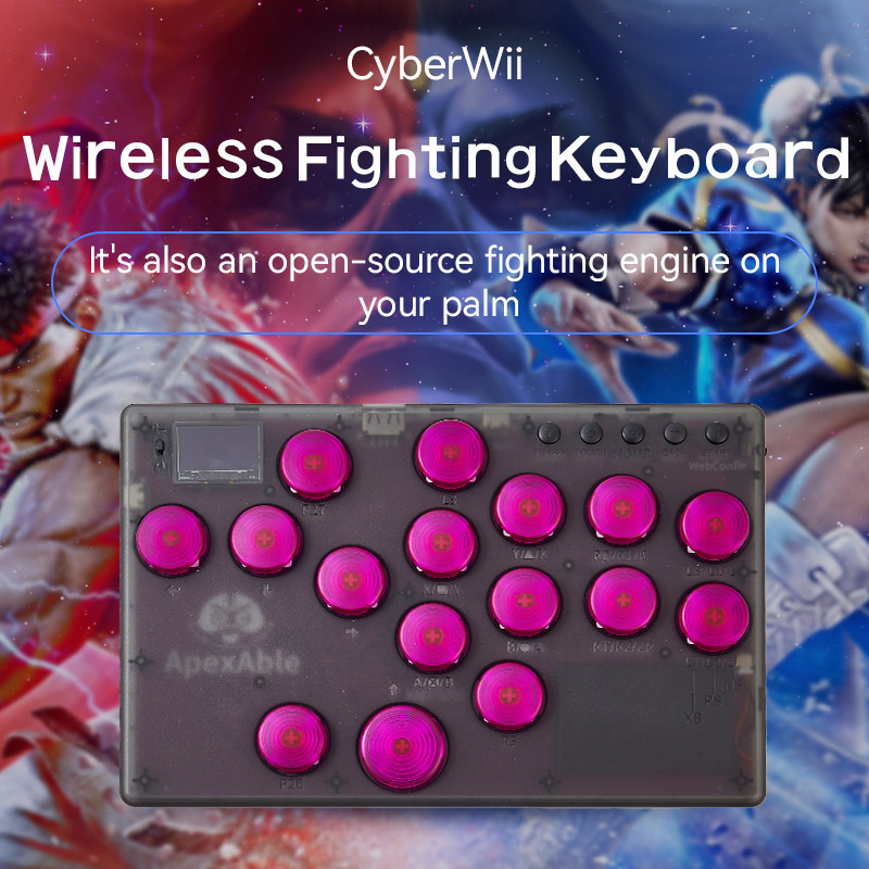 E16 Mirrored Hitbox Leverless Controller For PC/PS4/PS5/Switch /Steam Arcade Stick Controller Joysti