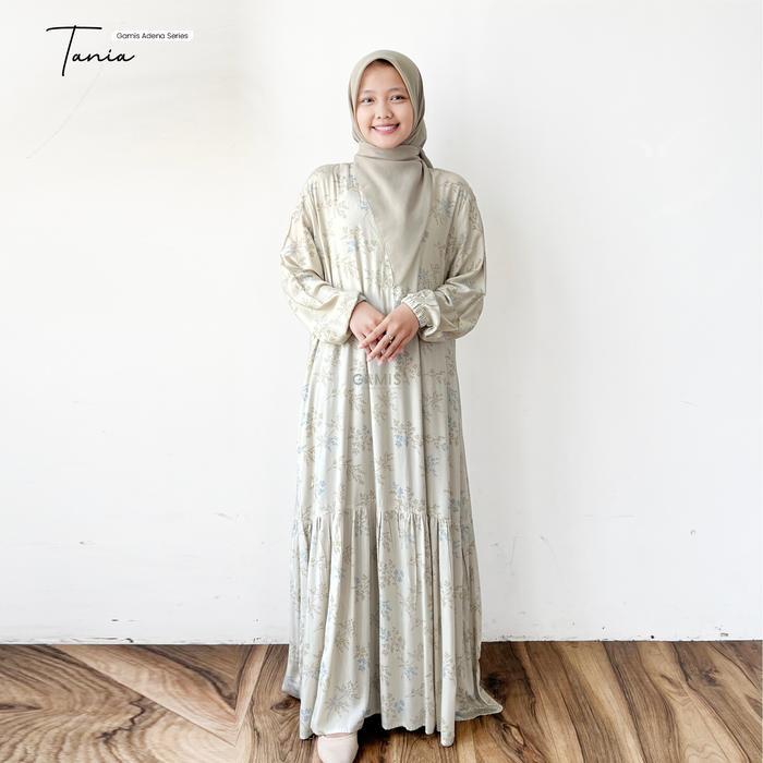 Gamisa.Id Gamis Dewasa Adena Series Bahan Rayon Viscose Premium Motif Cantik Kekinian Finishing Rapi