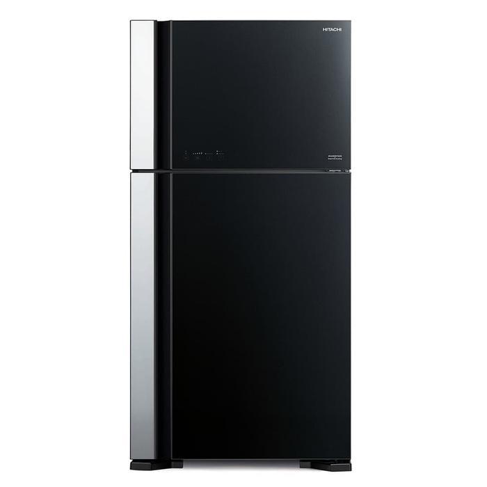 Kulkas Hitachi R-VG70PGD7 GBK 550 L Glass 2 Door RVG70PGD7