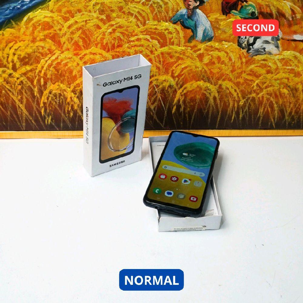 SAMSUNG M14 6/128 GB (5G) HP SECOND ORIGINAL SINAR MUTIARA CELL
