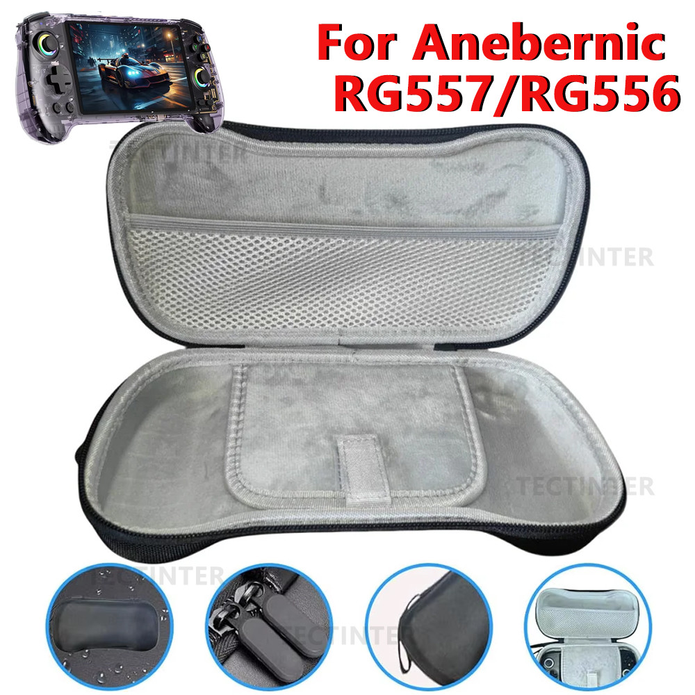 Portable Large Carrying Case For Anbernic RG557/RG556 Handheld Console Shockproof Storage Bag Box Fo