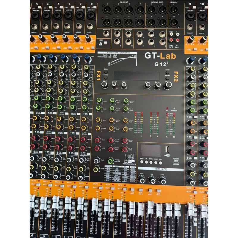 New Mixer GT LAB 12 plus dobel effect g 12 gtlab G12 2 plus Compressor Original Garansi resmi