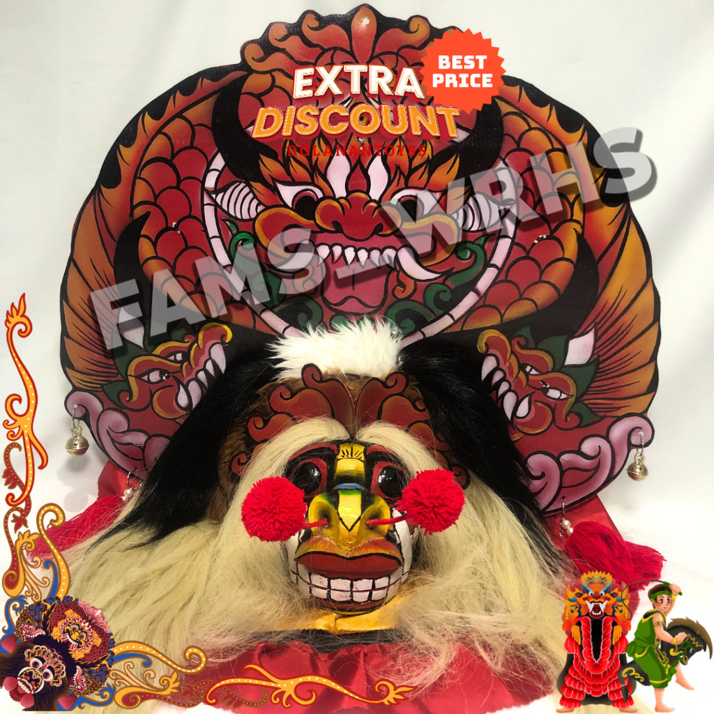 (COD)  Bando Barongan Rambut Barongan Premium