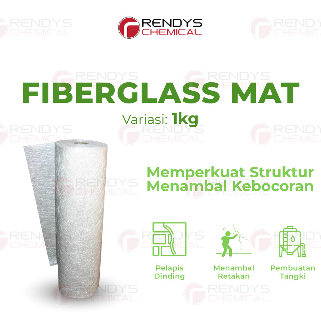 Serat Fiber Aquaproof - Fiberglass Matt - Fiber Glass Mat 1 Kg