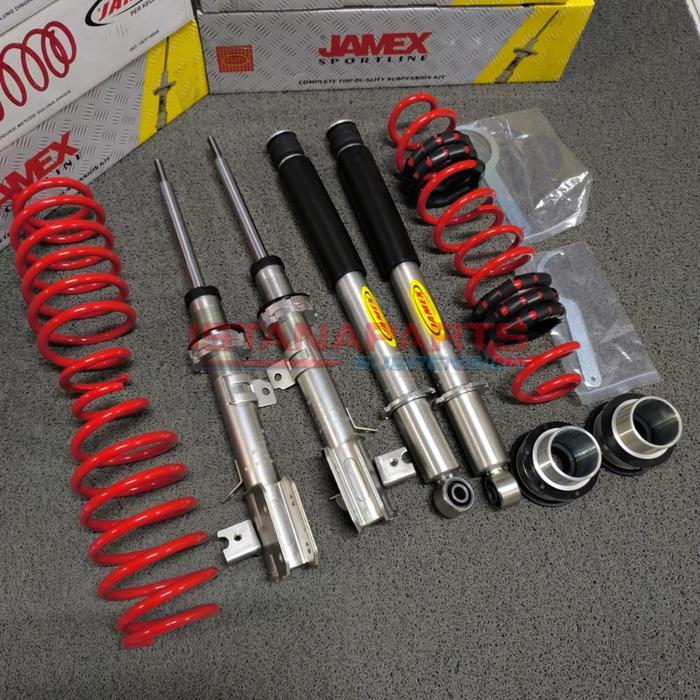PAKET Shockbreaker Coilover Merk Jamex Suzuki Ertiga Th 2012 - 2018 Depan Belakang Original Asli