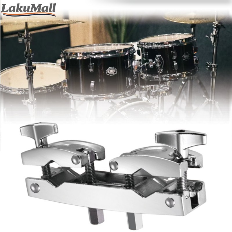 Multi Clamp Drum Cymbal untuk Alat Musik Drum Elektrik dan Akustik Penyesuai Stand dengan Fungsi Mul