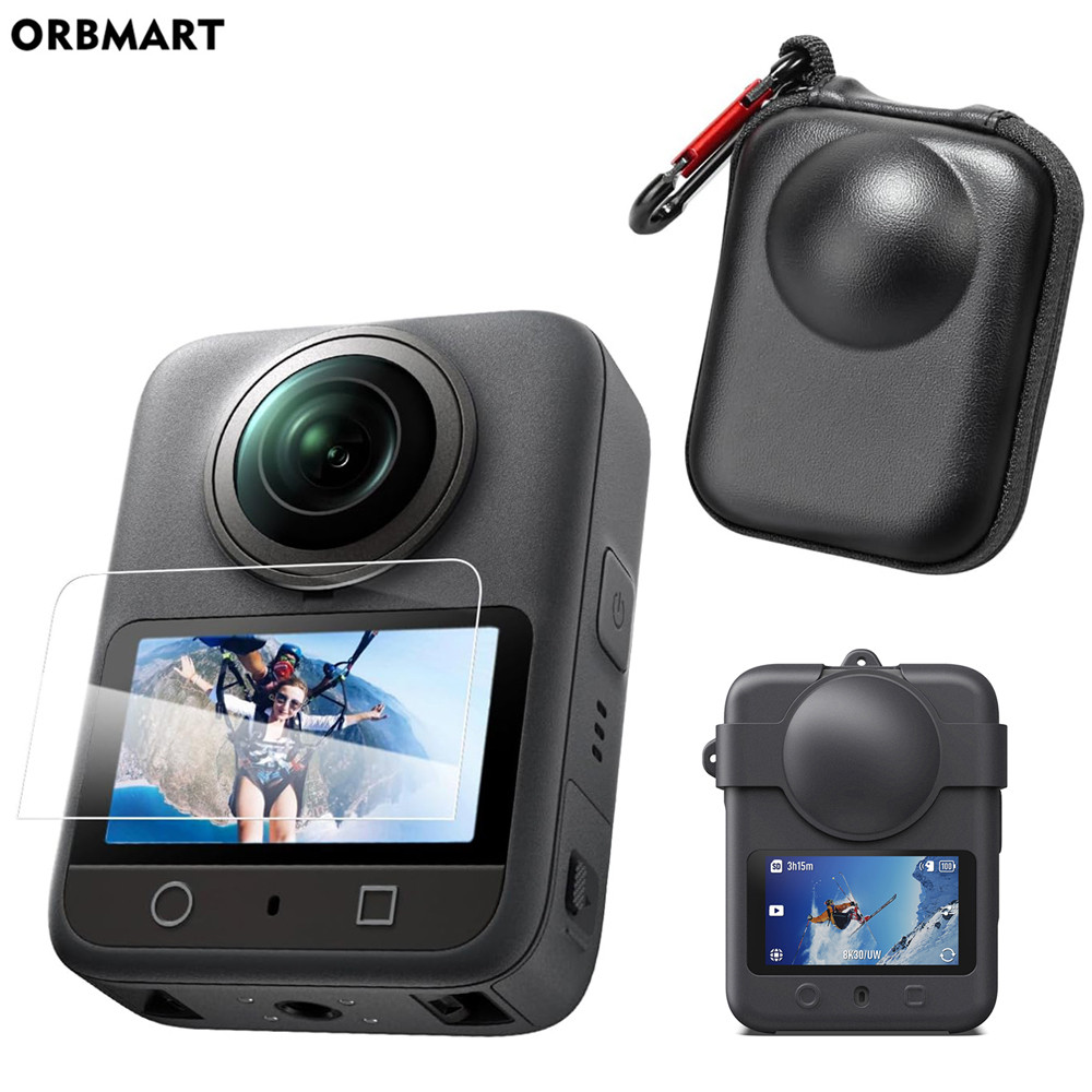 For DJI Osmo 360 Bag, Lens Protector Case Cover Tempered Glass Screen Protection for DJI Osmond 360 