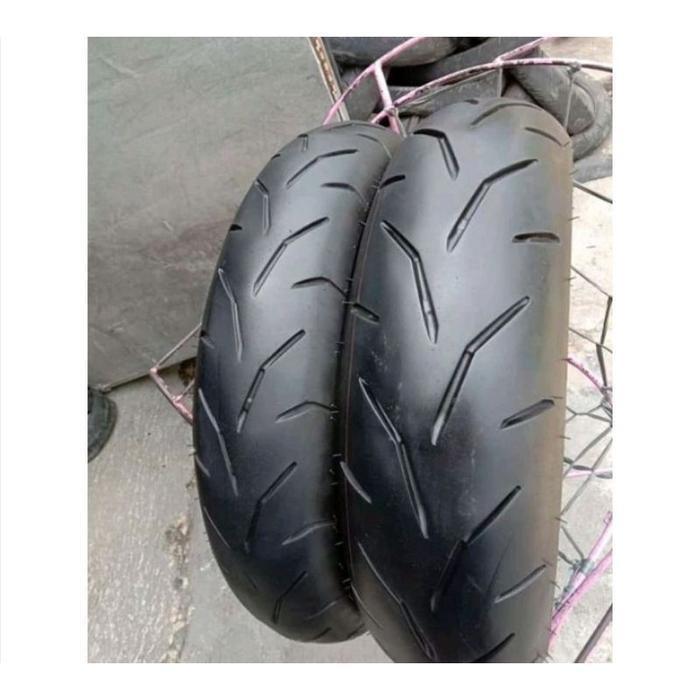 Ban sepasang Yamaha aerox depan 110/80 belakang 140/70 ring 14 Tubles Matic harian donat murah motor