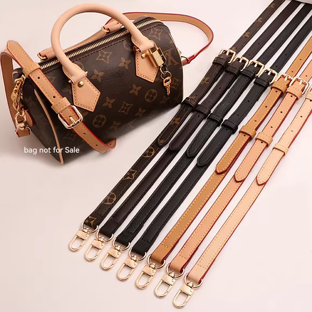 Replacement Leather Bag Straps for LV Speedy 20 25 30 Shoulder Straps Ajustable Crossbody Long Bags 