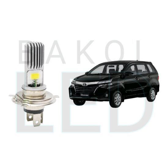2pcs Lampu Utama LED H4 COB Mobil Toyota Grand New Avanza BL