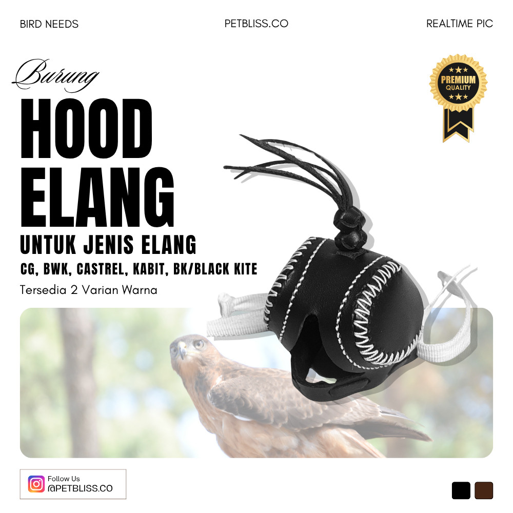 (HANUNSTOR) Hood Burung Elang Alap Alap CG/BWK, Bondol, Bido, CHE, WBSE
