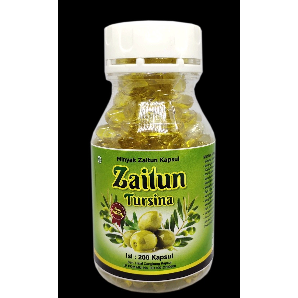 Kapsul Minyak Zaitun Tursina - 200 Kapsul Zaitun Tursina