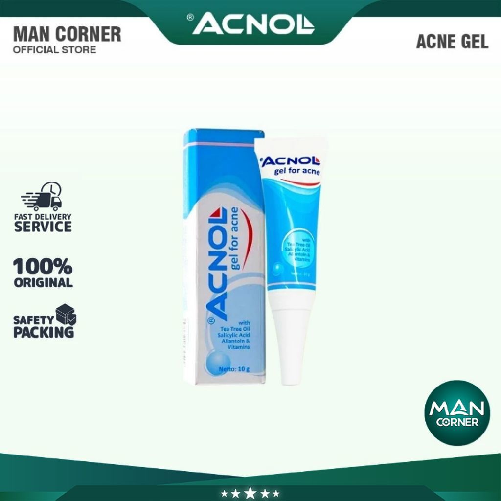 Acnol Gel For Acne 10gr - Obat Jerawat - Menghambat tumbuh Jerawat | Man Corner