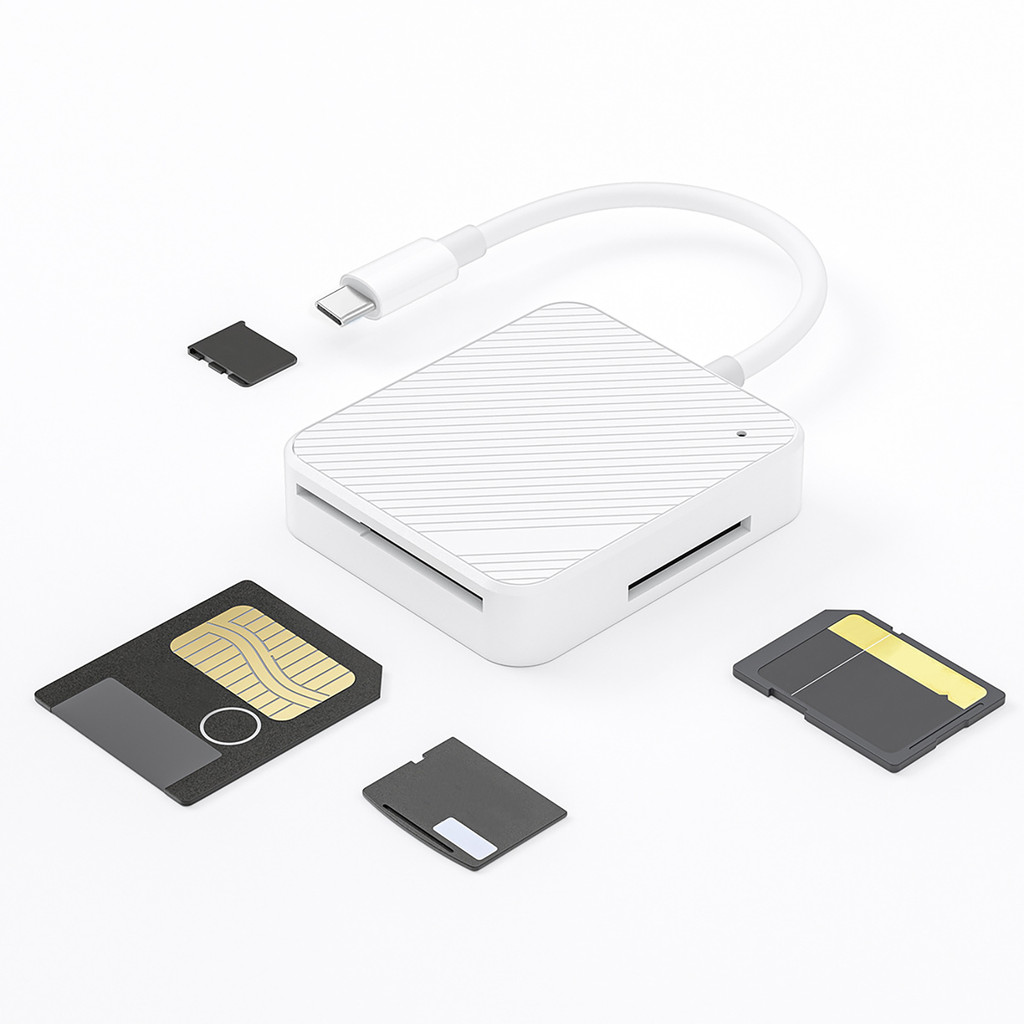 MultiFunction Phone OTG 4 in 1 Card Reader Type C USBC Smart Mea M2 SD SM XD Memory Cards Reader Ada