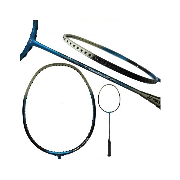 Herus Official Store-Yonex Badminton Frame (Unstrung) Muscle Power 19 Light (3UG5) - Black/Blue-Orig