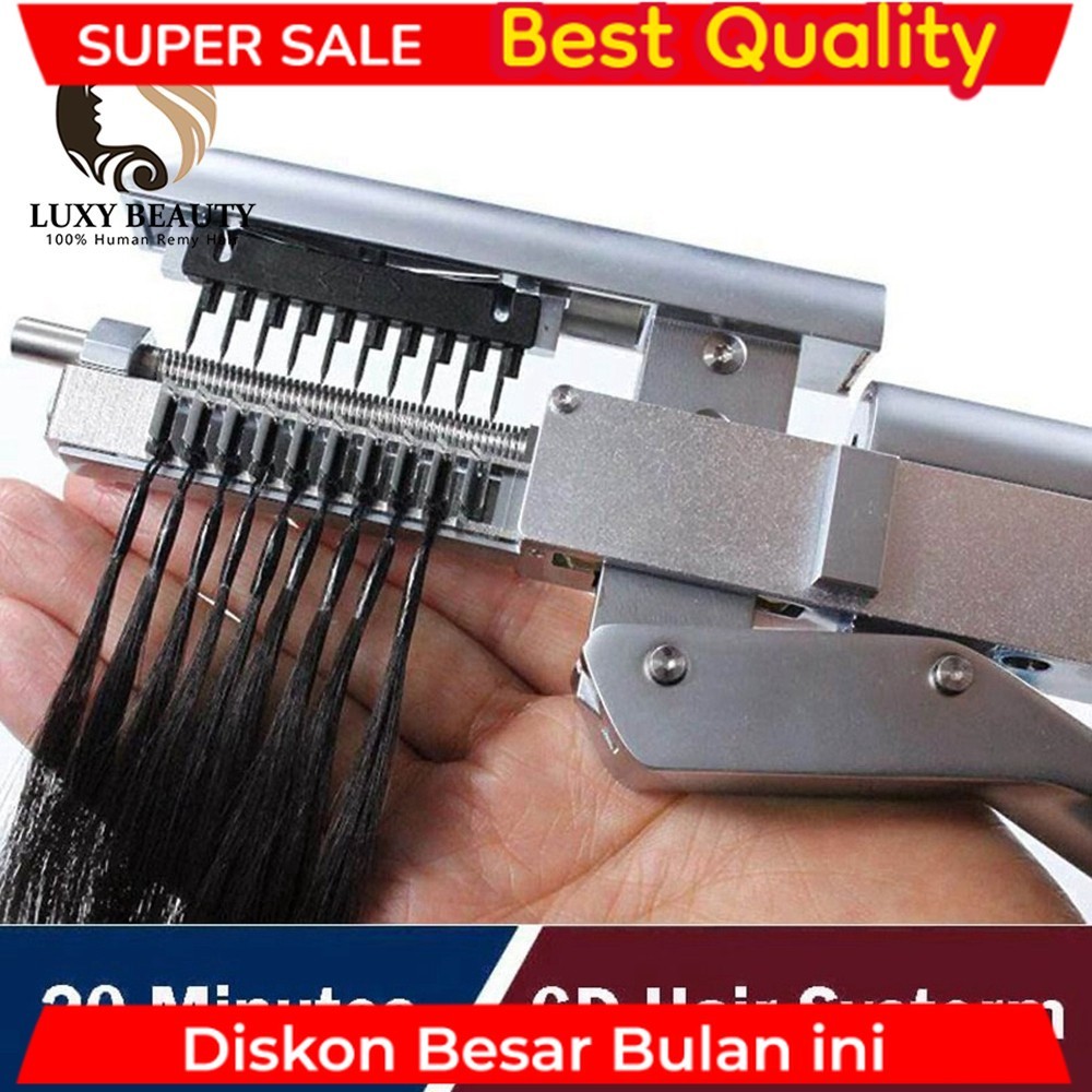 6D-1 Hair Extensions Machine Tools Extensions Human Hair 6D Seamless Natural Hair Extension Hair Sal