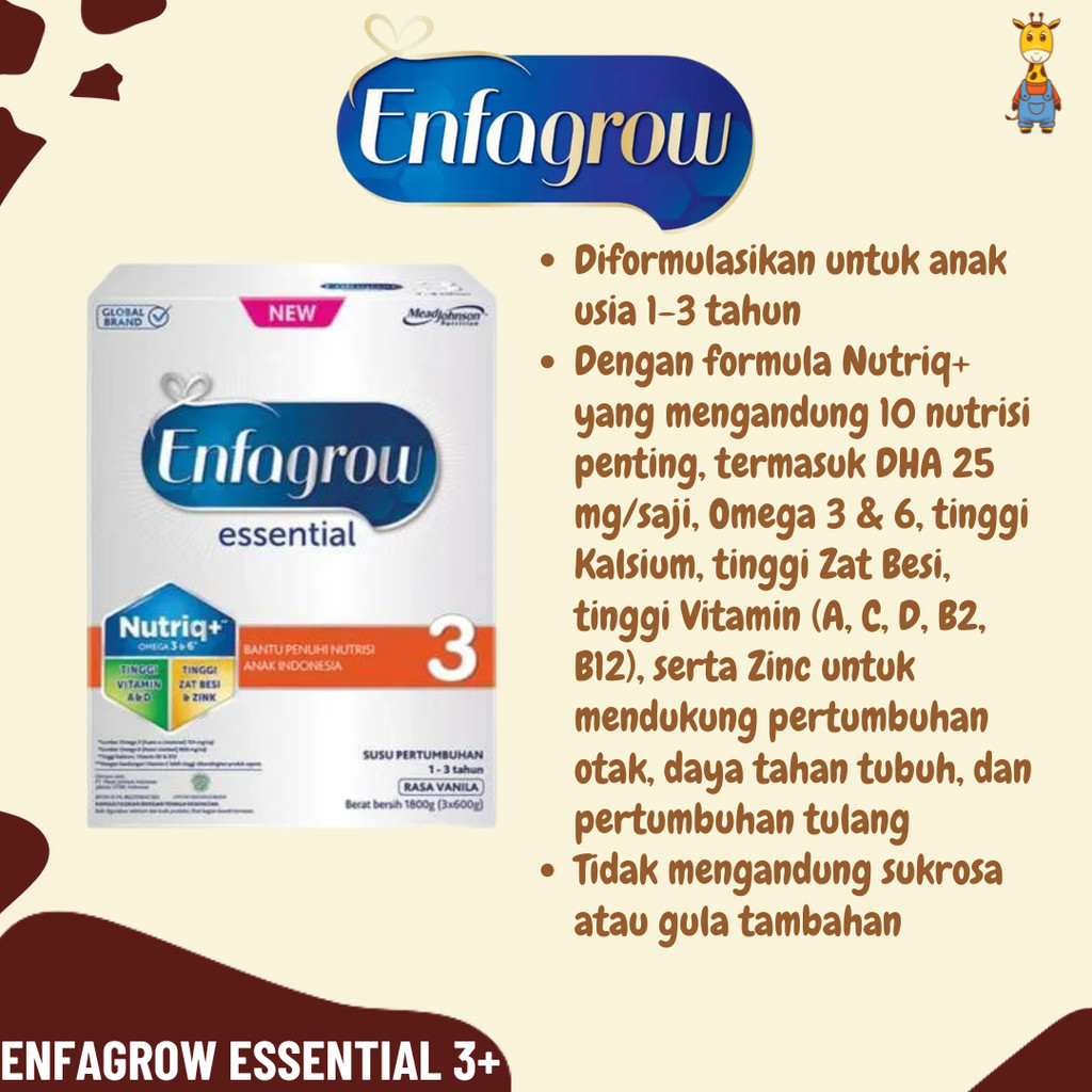 Susu Enfagrow Essential 3 - Susu Formula Anak