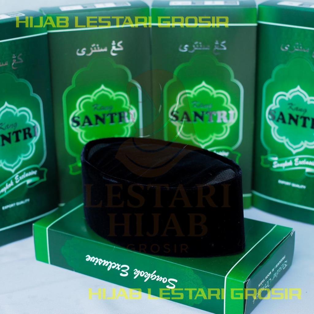 songkok kopyah kang santri model ac tengah tinggi 8 9 10 exclusive peci kang santri kopiah