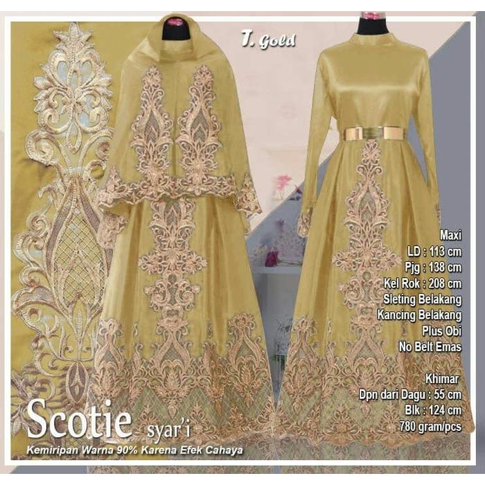 GAMIS  SCOTIE SYARI BAJU HIJABERS SET KHIMAR