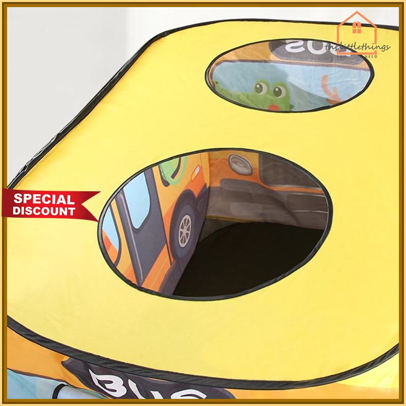 New Deals Little Things Tenda Main Anak Motif Mobil Tenda Lipat Portable Indoor Outdoor Tenda