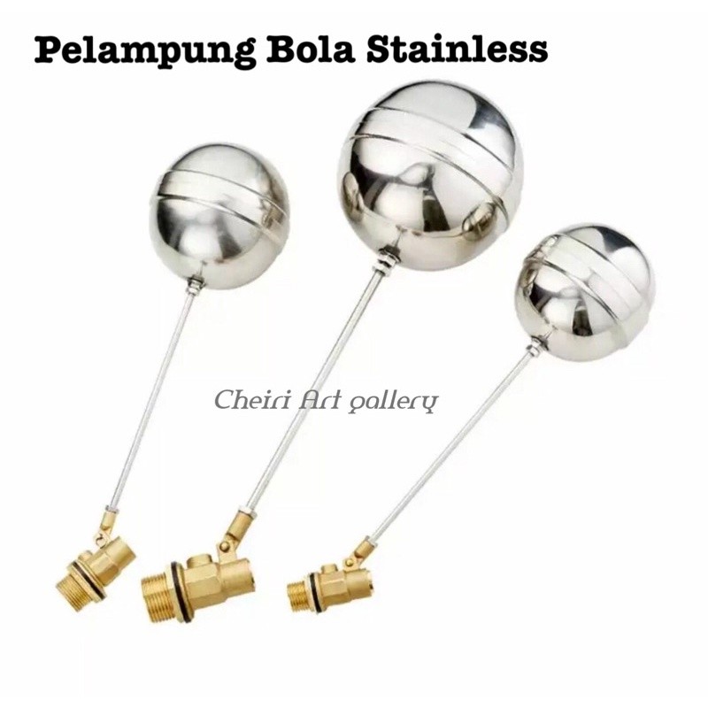 TERLARIS Pelampung Bola Stainless Toren Tandon Air/ Pelampung Air Toren Tangki pendam Tanam/ Pelampu