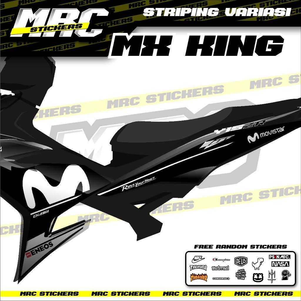 STRIPING STIKER SKOTLET VARIASI CUSTOM YAMAHA MX KING EXCITER 150 Y15ZR MOVISTAR D12